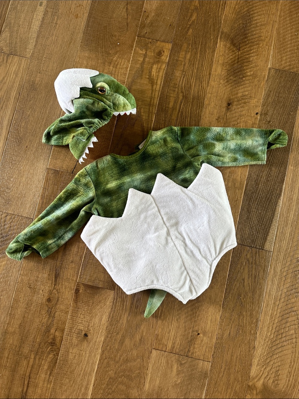 Pottery Barn Kids Green White Dino Egg Baby Costume - Picture 8 of 16